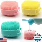 Dog Scrubber for Bath, Pet Grooming Bath Massage Brush with Soap Dispenser fo