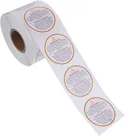 500Pcs Candle Warning Safety Stickers Removable Decals for Candle Jar Containers Eye Catching Labels with Instructions Essential for Candle Making and Selling