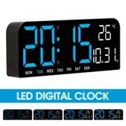 10'' LED Large Digital Alarm Clock Table Desk Clock for Bedroom w Calendar Date