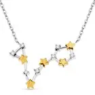1/10 Cttw Diamond Celestial Star Horoscope Astrology Necklace Various Signs