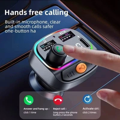 Car Bluetooth 5.3 FM Transmitter Wireless Mp3 Player Handsfree Audio Receiver US