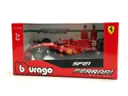 BBURAGO 1:43 2021 FERRARI SF21 FORMULA 1 F1 #55 CARLOS SAINZ DIECAST CAR