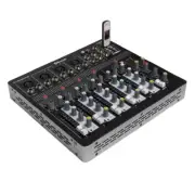 6 Channel USB Mp3 Bluetooth Mixing Console Audio PA Stage Party Mixer for Party