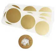DIY GOLD Circle Scratch Off Sticker Label 30 x 25 mm For Your Own Scratchy Gifts