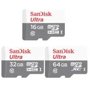 New SanDisk Ultra 16GB 32GB 64GB microSD SDXC SDHC Flash Card TF Class 10 UHS-1