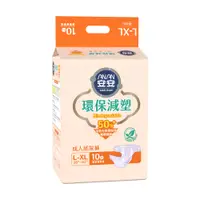 在飛比找PChome24h購物優惠-安安 環保減塑 成人紙尿褲L-XL號(10片x6包/箱)