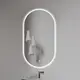 浴室鏡 智能led帶燈鏡 橢圓鏡子 無框鏡 裝飾鏡 化妝鏡 壁掛鏡50*80CM單色光 (7.9折)