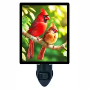 Cardinal Decorative Photo Night Light, Happy Couple, Cardinals, Red Birds
