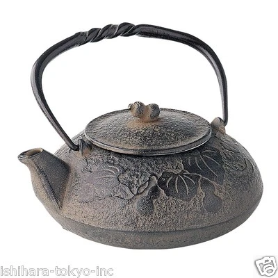 Nanbu Tetsubin - Hisago (Gourd) 0.4 L - Japanese cast iron teapot w steel net