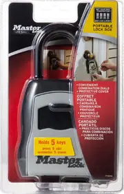 Master Lock 5400D Key Lock Box Outdoor Lock Box for House Keys Key Safe with Combination Lock 5 Key Capacity