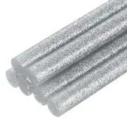 Mini Hot Glue Sticks for Glue Gun 0.27-inch x 8-inch Glitter Silver 6pcs