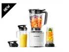 NutriBullet NBF50700AW White 64oz Blender Pitcher Jar Size Blender Combo 5 speed