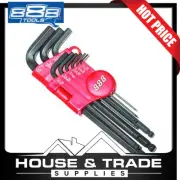888 Tools Hex Keys 9 Piece SAE Imperial Allen Key Set Ball Drive Hex T834502