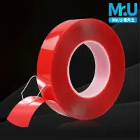 在飛比找momo購物網優惠-【Mr.U 優先生】強力透明超黏無痕雙面膠帶 2入組(30m