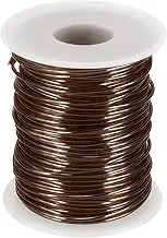uxcell 16 Gauge / 1.5mm Anodized Aluminum Wire for Jewelry Craft Making, 100 Feet Bendable Flexible Wire for DIY Home Decor Gardening Sculpture, Bronze
