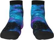 [JBYJBX] Purple Star Sky Print Adult Socks Womens Mens Workout Thermal Cozy All-Season Gift Holiday Articles Use