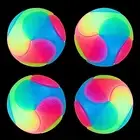 4 Pcs Light up Dog Balls Glow in the Dark Balls Flashing Elastic Tennis Ball Led