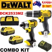 DeWalt Brushed Hammer/Impact Driver Combo Kit w/ Soft Bag, 2x Batteries, Charger