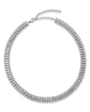 Bloomingdale's Fine Collection Luxe Collection Diamond Necklace in 14K White Gold, 10.0 tcw