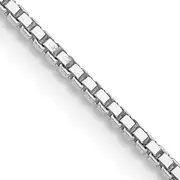 26 Inch Sterling Silver Rhodium-Plated 1.1mm Box Chain