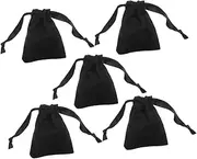 Healeved 5 Pcs Small Jewelry Pouches with Drawstring Elegant Treat Favor Bags for Weddings Halloween and Christmas Parties Versatile Storage for Jewelry and Small Items