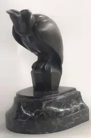 Bronze Statues Animal Sculptures Vulture Figurines Bird Home Decor Collection