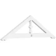 Ekena Millwork Pitch Artisan Gable Pediment 1" Architectural Grade Pvc Moulding
