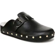 Veronica Beard Fern 2 Genuine Shearling Clog in Black at Nordstrom, Size 6