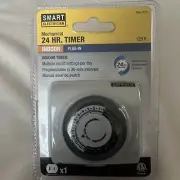 Smart Electrician Intertek Mechanical 24 Hour Indoor Plug-In Programmable Timer