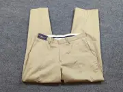 Polo Ralph Lauren Pants 32x30 Beige Khaki Flat Front Chino Cotton Modal Preston