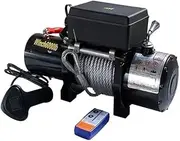 Waterproof Electric Winch Boat Trailer Winch Electric Car Winch with Remote Wireless Control 300kg Super Fast 20000lbs 12 Volts 12v/24v(4500Ib)