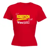 Sailing Robertson V1 Surname Thing - Funny Novelty Womens T-Shirt T Shirt Tshirt