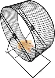 Silent Hamster Exercise Wheel - Quiet Spinner Hamster Running Wheels | Adjustable Stand for Hamsters | Cage Accessories, Fun GerbilsToys, Quiet Spinner for Mice Gerbils