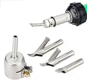 Justivana 4Pc Triangle Speed Welding Nozzle Parts Y Type Hot Air Blower Heat Torch Welding Tip for Vinyl Plastic Polythene