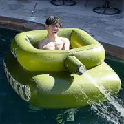 Swimming pool inflatable water tank with water gun, pool type water spray ring inflatable toy, summer water park 's floating pool