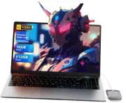 15.6" Laptop Computer - Quad-Core N95 Processor 16GB RAM 512GB SSD N95 Laptop
