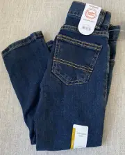 Boys Wonder Nation Relaxed Fit Adjustable Waist Blue Jeans. Size 4