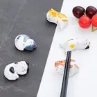 Ceramic Chopsticks Pillow Cartoon Paint Brush Pen Holder Pen Rest Restaurant