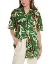 FARM Rio Linen-Blend Shirt
