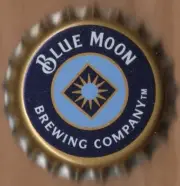 USA Plastic Lined Beer Crown Bottle Cap: Blue Moon Brewing