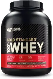 OPTIMUM NUTRITION Gold Standard 100% Whey Protein, 5 lb (2.27 kg), 74 Serves