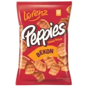 LORENZ PEPPIES - BACON SNACK FLAVOUR - 100G - POTATO CHIPS CRISPS SNACK
