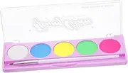 Water-activated Liquid Eyeliner Palette Face Paint Kit Neon Glow Makeup Set for Parties Events