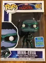 FUNKO POP 487 Minn-erva From Captain Marvel New In Box. 2019 Summer Convention.