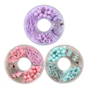 105Pcs Metal Binder Clips Colorful Push Pins Mini Papers Files Clamps for Office