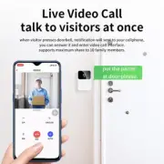 Wireless WiFi Video Doorbell Smart Phone Door Intercom CC9 Security L7M4