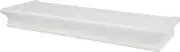High & Mighty 515605 Floating Shelf, Beveled Design, White, 18"