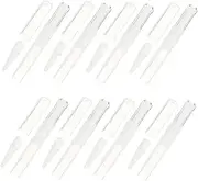 HONMEET 10Pcs Transparent Empty Nail Polish Pens with Brush Tip Rotary Applicators for Lip Gloss Cuticle Oil Essential Oils Travel Friendly Containers