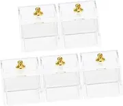 1:12 Scale Mini House Accessories 5pcs Mini Plastic Storage Boxes for Decor