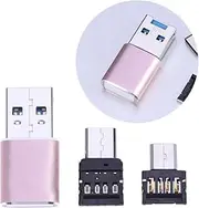 LIFKICH 3 1 USB OTG Adapter Type C Micro USB for Phones Tablets Compatible with Flash Drives Keyboards Mice Finish Versatile Data Transfer Random Color